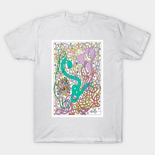 Mr Squiggly Flowers For Mom T-Shirt